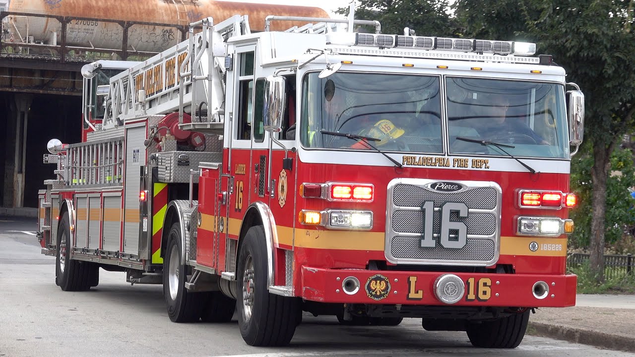 Philadelphia Fire Department Ladder 16 Responding YouTube
