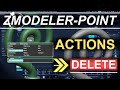 ZBrush - ZModeler Point(Actions) - "Delete"
