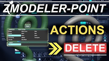 ZBrush - ZModeler Point(Actions) - "Delete"