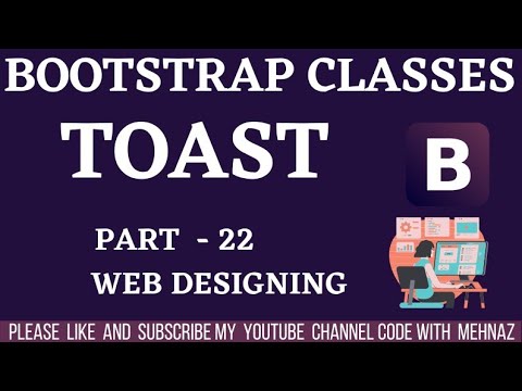 #codewithmehnaz ||Toast in Bootstrap (Hindi) |Part-22