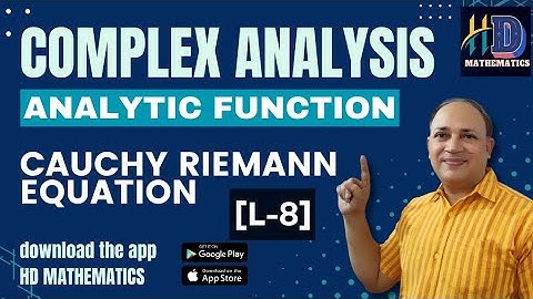 cauchy riemann equations in analytic functions complex analysis in hindi by Hariom dubey Hd sir