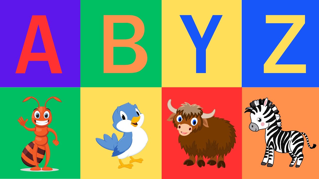 Learn the Alphabets Animal AZ ABC for Kids abc song YouTube