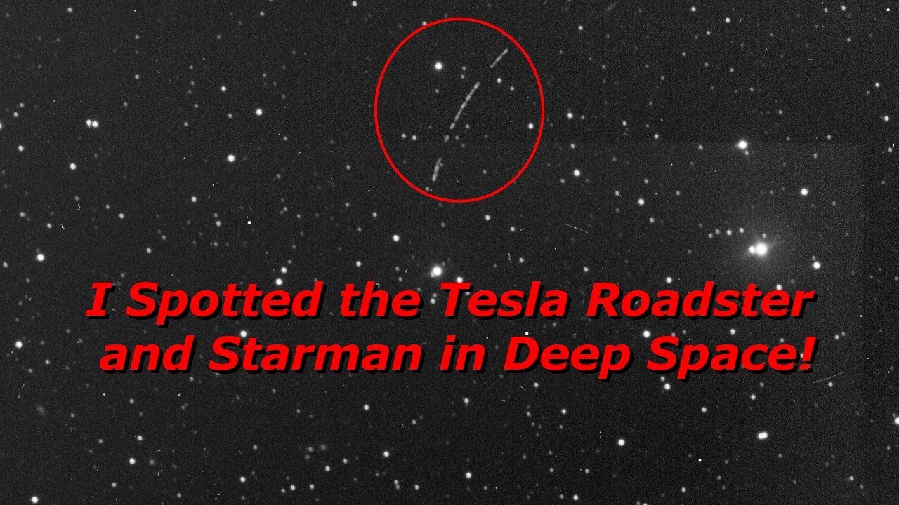 Musk's red Tesla spotted zooming through space