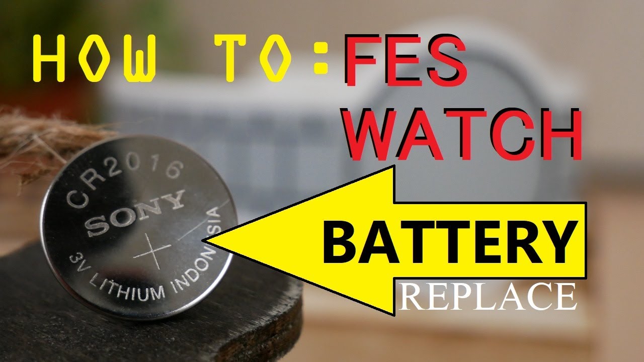 Sony Fes E INK Watch Battery Replacement - YouTube