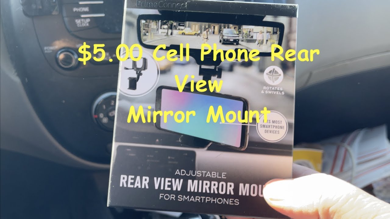 5 Dollar Rear View Mirror Cell Phone Mount from 5 Below Review