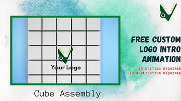 Videoratic 006 - Logo Motion Graphics Cube Assembly - Free Intro video animation #shorts