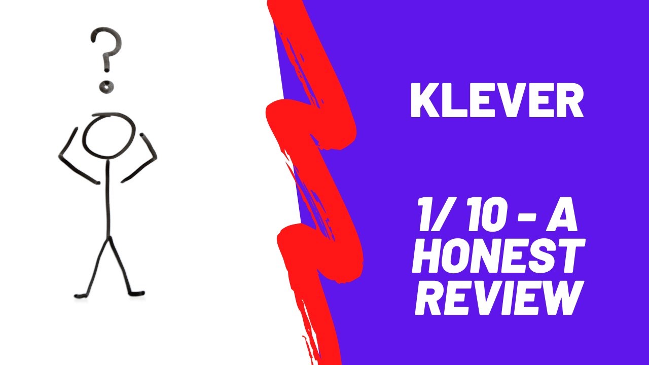 Klever Review 1/10 - Not What Is Advertised - Billy Darr Strikes Again
