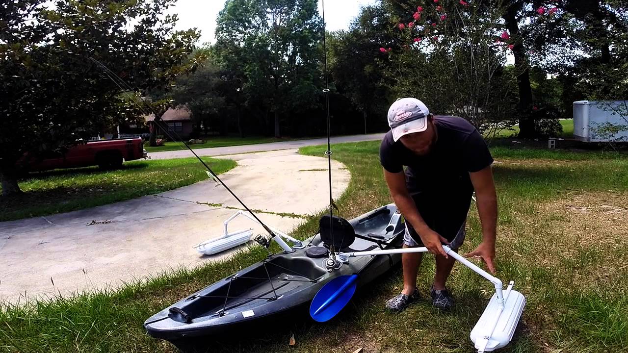 DIY Kayak/Canoe Stabilizers - YouTube