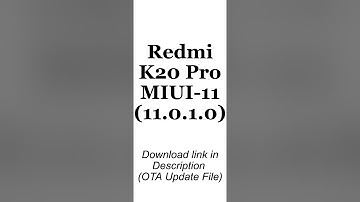 Redmi K20 Pro MIUI 11 Global Stable Update (11.0.1.0)