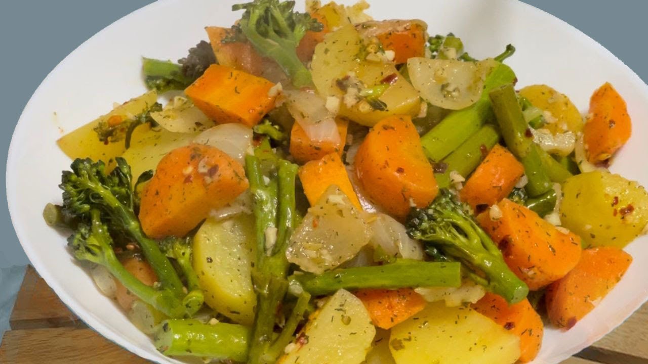 It's so delicious that I make it almost every day! Roasted Vegetables Recipe in Tefal Wok
