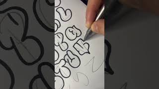Alfabeto graffiti parte 2 #graffiti #tutorial