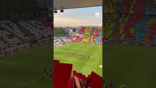 El espectacular tifo en el estadio de Vallecas recibiendo al Rayo en las semis de Conference I MARCA
