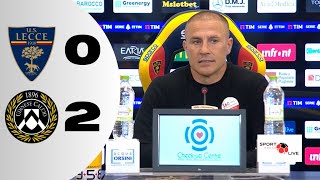 FABIO CANNAVARO post Lecce  Udinese 02, sentite cosa dice il Mister!