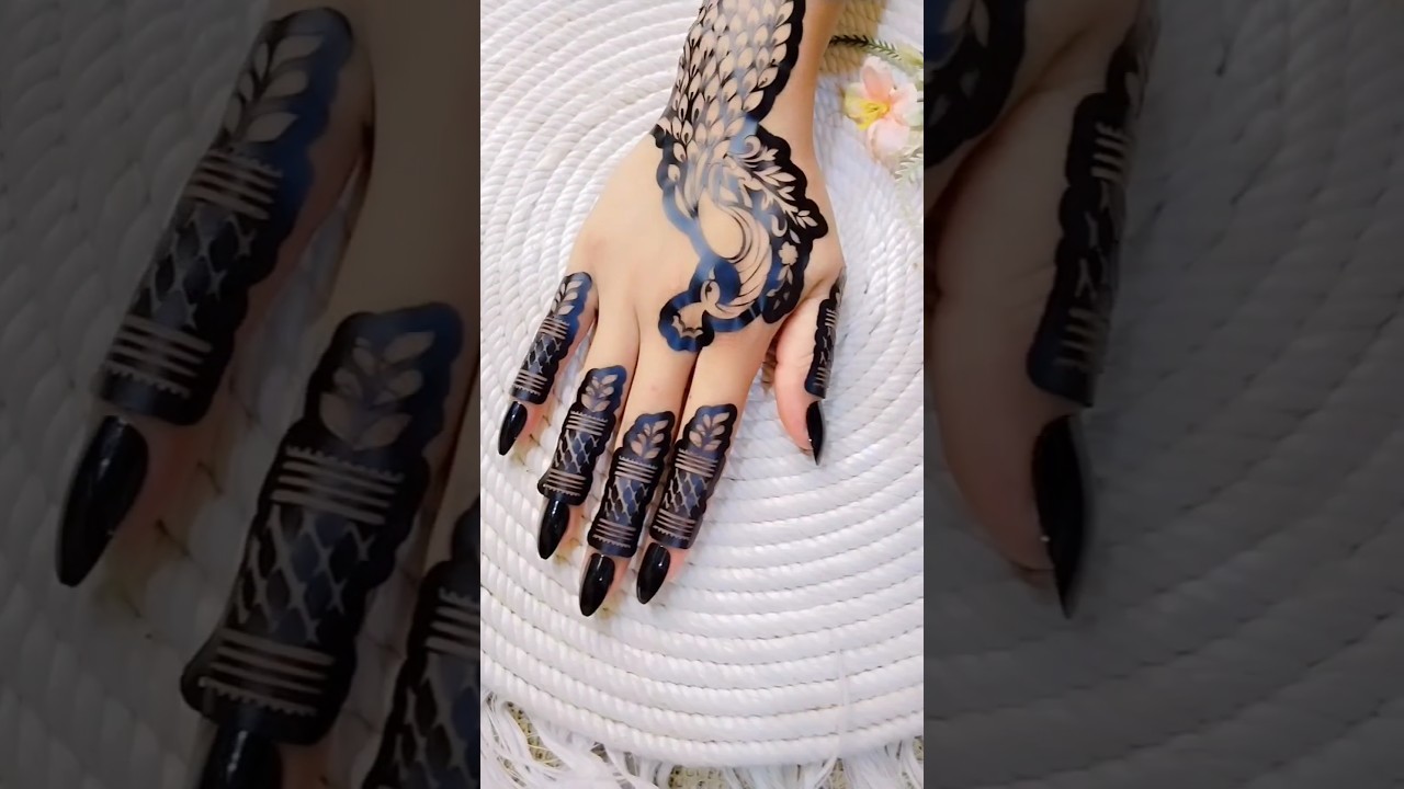 Beautiful sticker mehndi design #shorts