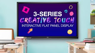 The Optoma 3-Series Creative Touch Interactive Flat Panel Display