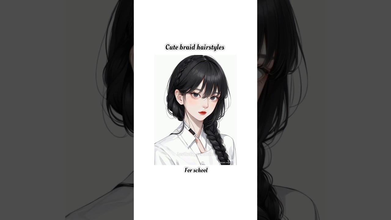 Cute braid hairstyles for school 