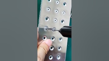 Countersunk head drawing riveting effect display, riveting flat without scratching hands