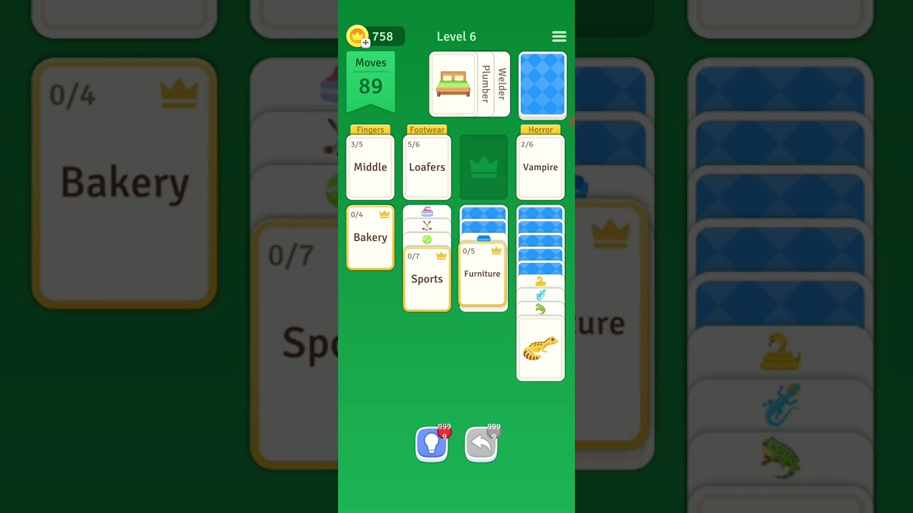 Solitaire Associations Journey Level 6 Walkthrough Solution Gameplay Gamerstein