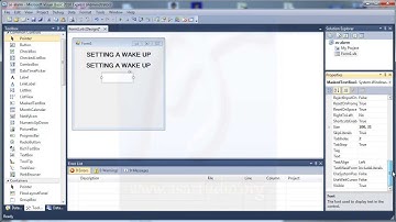 Visual Basic 2010 Tutorial Basic - 16 - MaskedTextBox and Timer in Message Alarm - Part 1