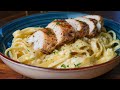 PASTA ALFREDO CON POLLO EN 10 MINUTOS