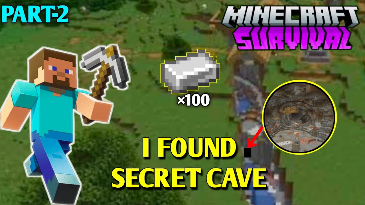 I found a secret cave in my world || Minecraft Survival Series Part-2 ...