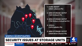Security issues at storage units