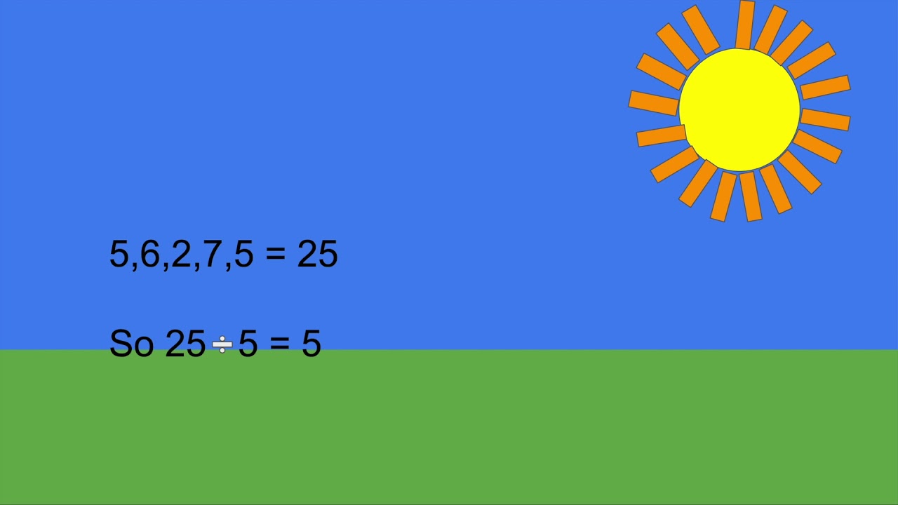 Mode, Mean, Median, and Range Animation - YouTube