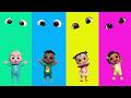 Who Finishes First? 👀 Cody &amp; Nina Search for Eyes – Ji &amp; CeCe Team Up🧩🤝 | Funny Cocomelon Animation