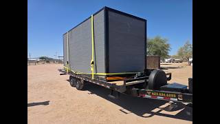 24ft Deckover Tilt Trailer Moves Modular Office Building | AZ Tough Towing
