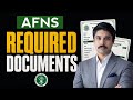 AFNS Required Documents | AFNS 2026