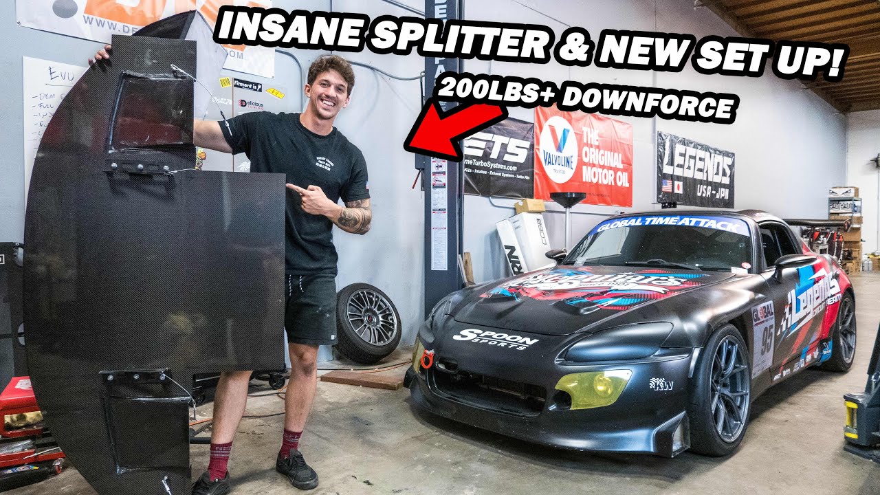 Spoon S2000 Gets TIME ATTACK READY! | Aggressive Carbon Fiber Splitter & New Tire Set Up!
