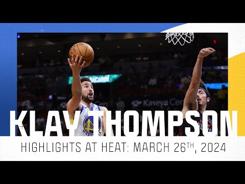 Klay Thompson highlights: Watch Warriors star score 28 points vs. Heat | NBC Sports Bay Area