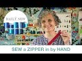 How to Sew a Centered Zipper in by Hand