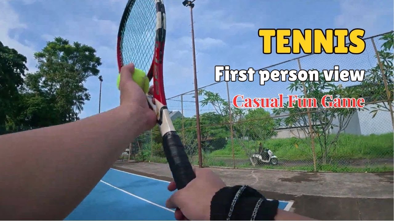 Tennis Casual Fun Game 2v2 (first person view) #1