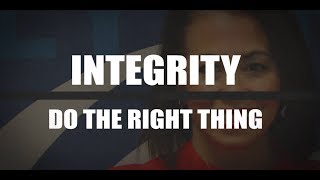 Our Values, Integrity, according to Monique Degraauw