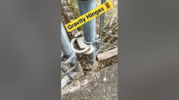 Install Your Own Self-Closing Gravity Gate With No Springs! 🚪#chainlink #fence #gate