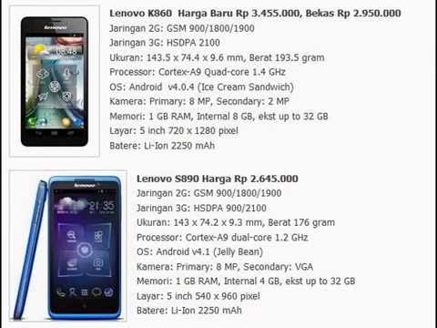 Harga HP Lenovo Android - YouTube