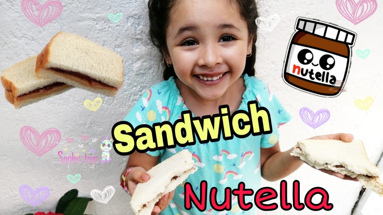 Cocina Basica Para Ninos Sandwich De Nutella Youtube