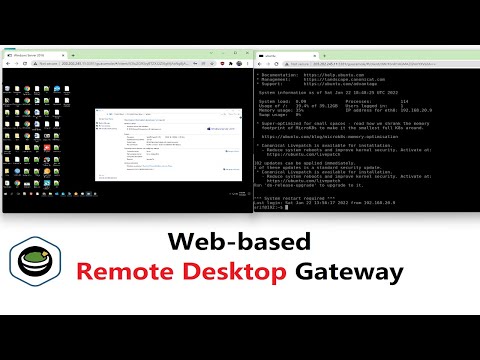 How to create a web-based Remote Desktop gateway server.