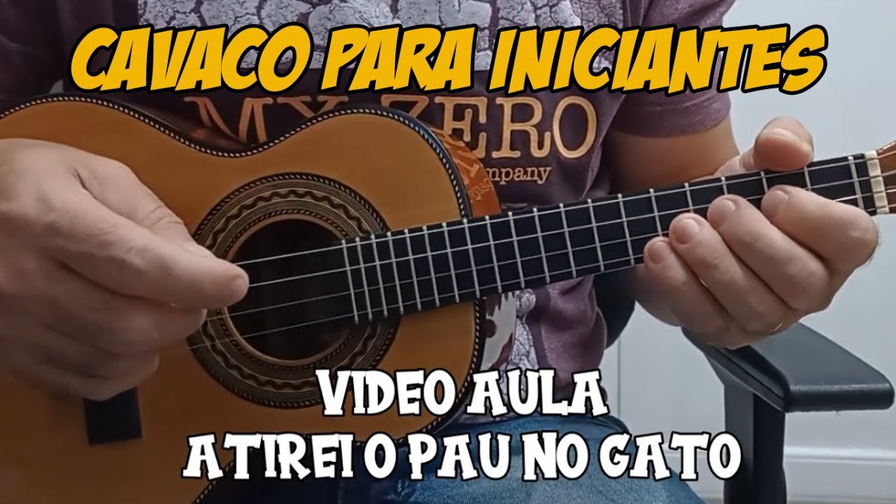 ATIREI O PAU NO GATO SOLO DE CAVAQUINHO  / VIDEO AULA DE CAVACO PARA INICIANTES