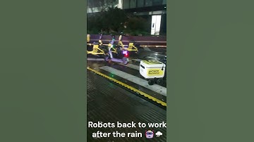 Delivery Robots Back to Work After Rain 🤖🌧