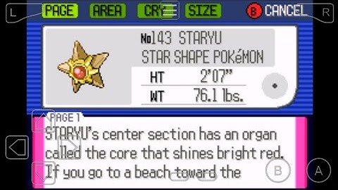 143: Where to Find Staryu in Pokemon Ruby!