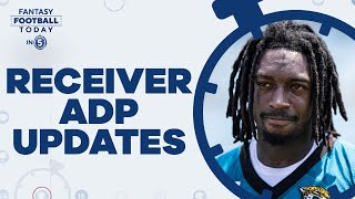 Wide Receiver Risers & Fallers! Are we buying the updated ADP? (Fantasy Football Today in 5)