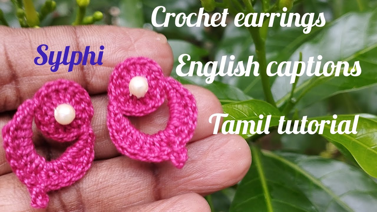 Crochet earrings, Beginners can do it, very easy to make, thread project,Crochet jewellery,