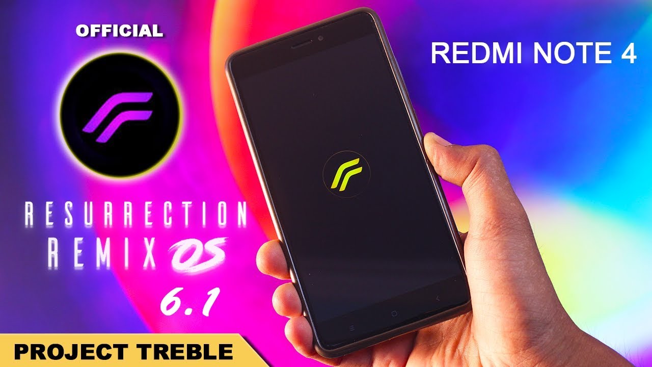 Redmi Note 4 : Official Resurrection Remix Os 6.1 Review - Project Treble Edition