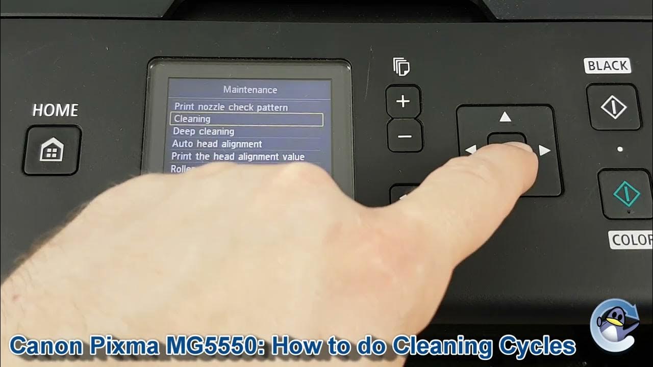 Canon Pixma MG5550 How to do Printhead Cleaning and Deep Cleaning Cycles to Improve Print