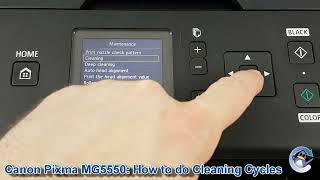 Canon Pixma MG5550: How to do Printhead Cleaning and Deep Cleaning Cycles to Improve Print Quality