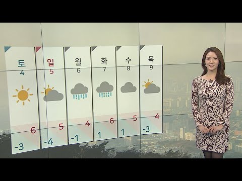 [날씨] 스모그에 내일도 탁한 공기…큰 추위 없어 / 연합뉴스TV (YonhapnewsTV)