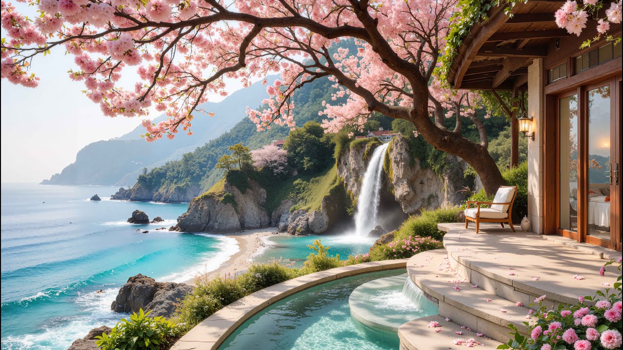 Спокойное уединение под джазовое фортепиано 🎹 Уютное место у океана для глубокого расслабления и ...