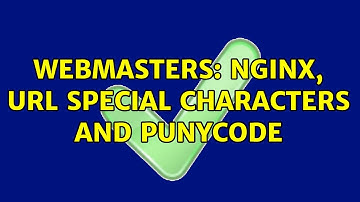 Webmasters: Nginx, URL special characters and punycode (2 Solutions!!)